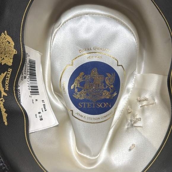 New Stetson Black Stratoliner B Fedora - Picture 4 of 6
